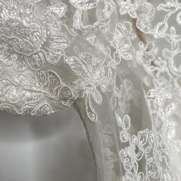 Victor Costa Women's Vintage White Lace Zip-Up Jacket/Tank Top Set size 6 - Picture 6 of 15